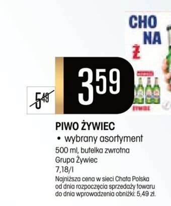 Chata Polska PIWO ŻYWIEC 500 ml oferta
