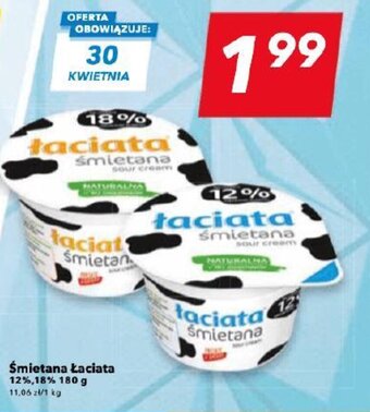 Lewiatan Śmietana Łaciata 12%,18% 180 g oferta
