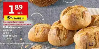 Auchan Bułka hamburgerowa pszenna oferta