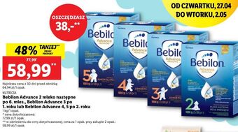 Lidl Mleko 2 bebilon advance oferta