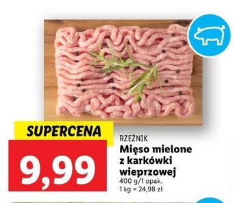 Lidl Mięso mielone wieprozwe z karkówki rzeźnik codzienna dostawa oferta