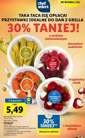 Lidl Zielone papryczki nadziane serkiem chef select & you oferta