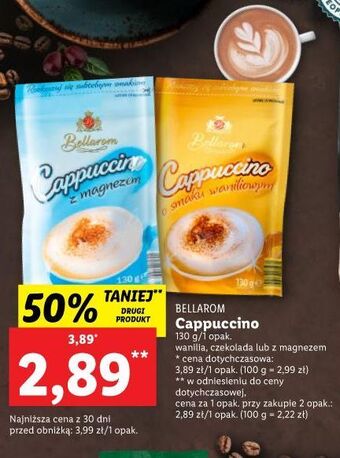 Lidl Cappuccino waniliowe bellarom cappucccino oferta