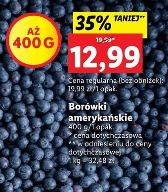 Lidl Borówki amerykańskie oferta