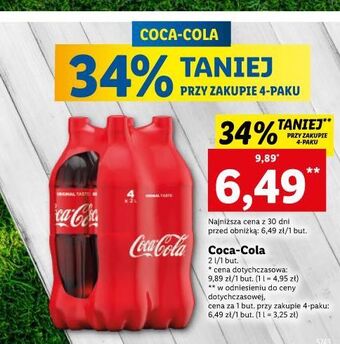 Lidl Napój coca-cola oferta