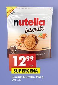 Biedronka Ciastka z kremem nutella biscuits oferta