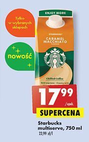 Biedronka Napój mleczny caramel macchiato starbucks oferta