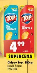 Biedronka Chipsy o smaku serka fromage top chips oferta