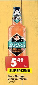 Biedronka Piwo garage ginious grapefruit oferta