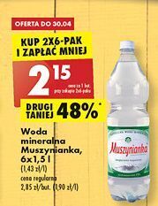 Biedronka Woda niegazowana muszynianka oferta