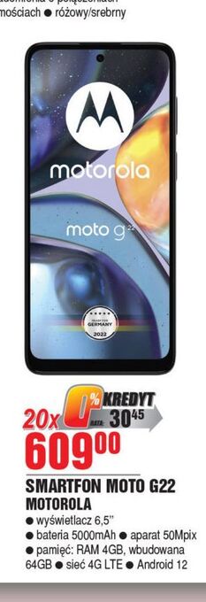 E.Leclerc Smartfon g22 motorola oferta