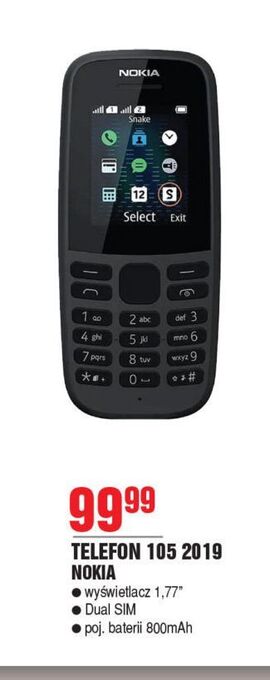 E.Leclerc Telefon komórkowy 105 nokia oferta