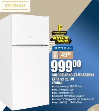 E.Leclerc Lodówka kfrt 12152.1 w kernau oferta
