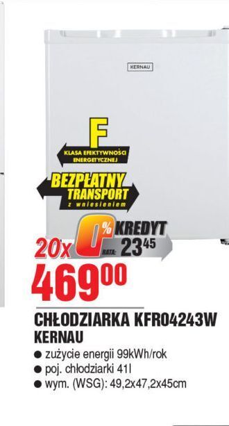Chłodziarka kfr04243w kernau