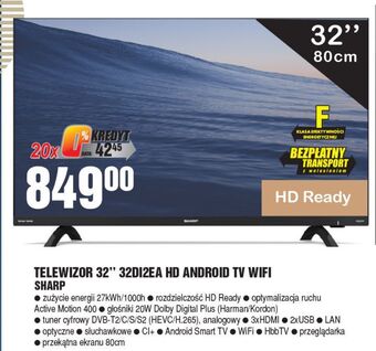 E.Leclerc Telewizor 32 32di2ea sharp oferta