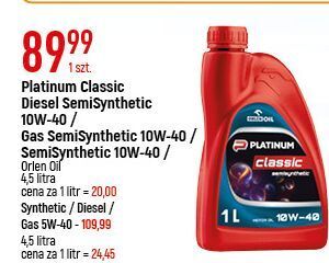 E.Leclerc Olej silnikowy classic semisynthetic 10w-40 orlen oil oferta