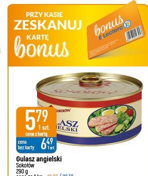 E.Leclerc Gulasz angielski sokołów oferta