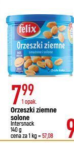 E.Leclerc Orzeszki ziemne smażone i solone felix oferta