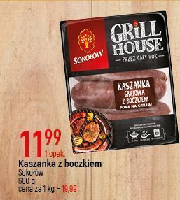 E.Leclerc Kaszanka grillowa z boczkiem sokołów grill house oferta
