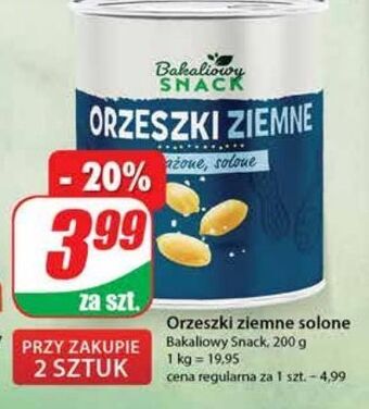 Dino Orzeszki ziemne smażone solone bakaliowy snack oferta