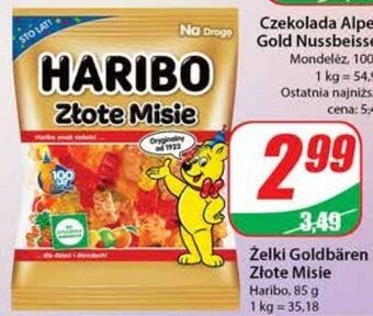 Dino Żelki haribo złote misie oferta