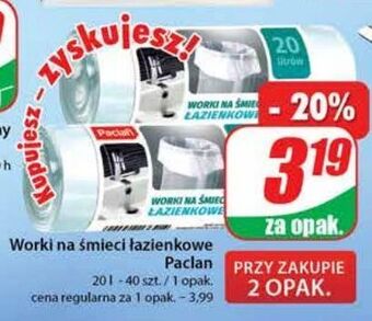 Dino Worki łazienkowe zapachowe 20 l paclan oferta