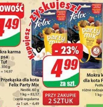 Dino Karma dla kotów original mix purina felix party mix oferta