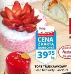Auchan Tort truskawkowy oferta