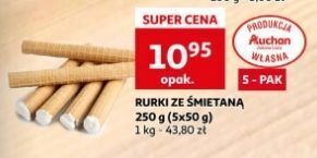 Auchan Rurki z bitą śmietaną auchan oferta