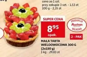 Auchan Tarta z owocami oferta