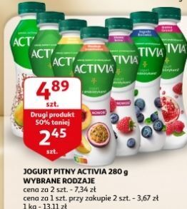 Auchan Jogurt malina granat danone activia oferta
