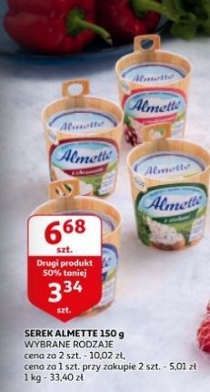 Auchan Serek z chrzanem hochland almette oferta