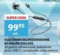 Auchan Słuchawki bezprzewodowe tae4205 philips oferta