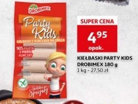 Auchan Kiełbaski party kids drobimex oferta