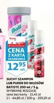 Auchan Szampon do włosów suchy cherry batiste dry shampoo oferta