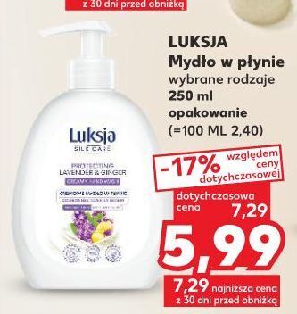 Kaufland Mydło w płynie lavender & ginger luksja silk care oferta