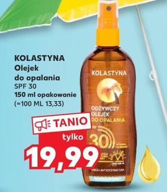 Kaufland Olejek do opalania spf 30 kolastyna protect beauty oferta