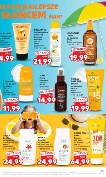 Kaufland Przyśpieszacz opalania kolastyna protect beauty oferta