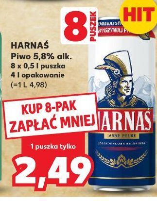 Kaufland Piwo harnaś jasne pełne oferta