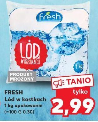 Kaufland Lód w kostkach fresh oferta