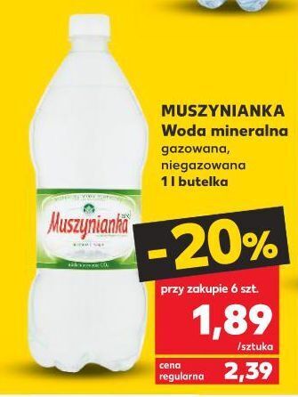 Kaufland Woda gazowana muszynianka oferta