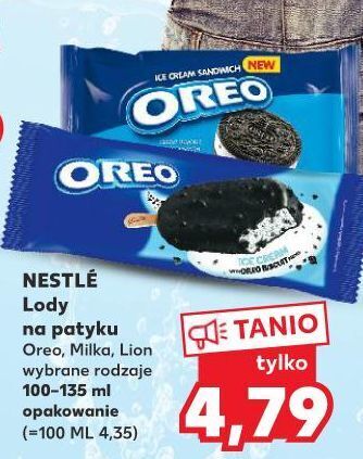 Kaufland Lody z kawałkami ciastek oreo ice cream oferta