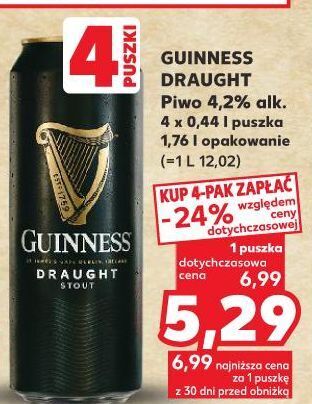 Kaufland Piwo guinness draught oferta