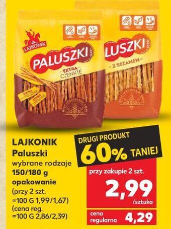 Kaufland Paluszki z sezamem lajkonik oferta