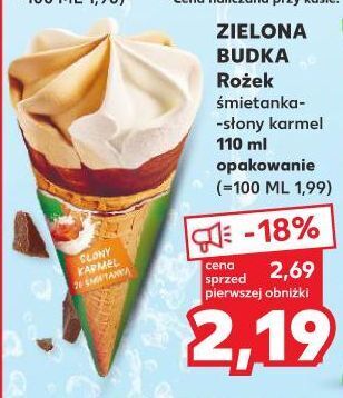 Kaufland Rożek słony karmel ze śmietanką zielona budka oferta