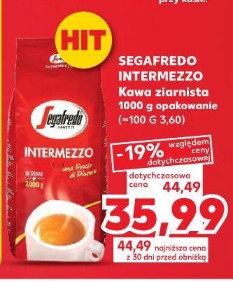 Kaufland Kawa segafredo intermezzo oferta
