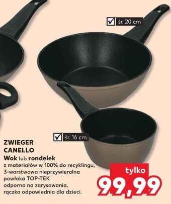 Kaufland Wok canello 20 cm zwieger oferta