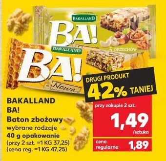 Kaufland Baton 5 orzechów bakalland ba! oferta