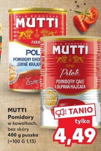 Kaufland Pomidory drobno krojone polpa mutti oferta