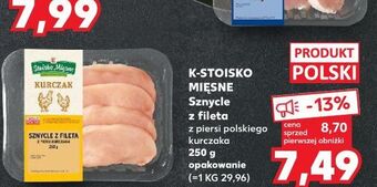 Kaufland Sznycle z fileta piersi kurczaka stoisko mięsne oferta